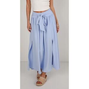 Hudson Gray Periwinkle Flowing maxi skirt‎ size small